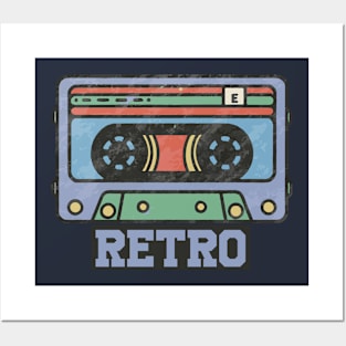 Retro 90s Cassette Posters and Art